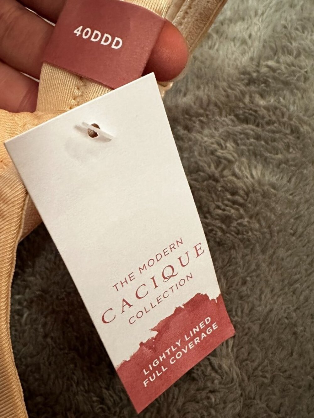 NWT Cacique Bra Lightly Lined Full Coverage Underwire 40DDD - Picture 2 of 4